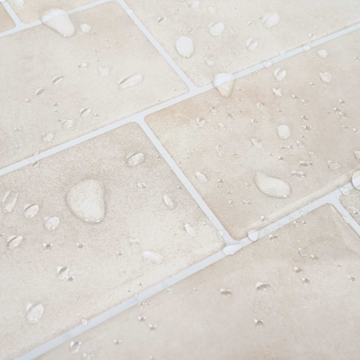Decorative Stickers 50 pcs Beige Marble 29 x 21 cm
