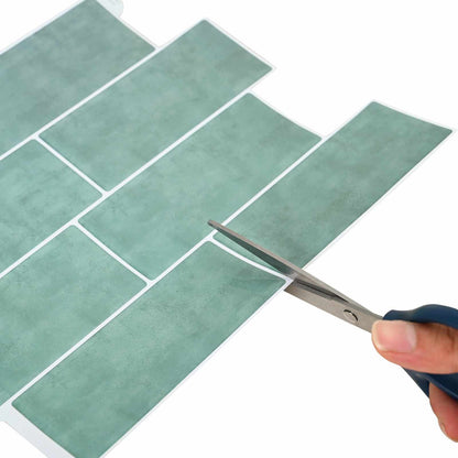 Decorative Stickers 10 pcs Grey Green 29 x 21 cm