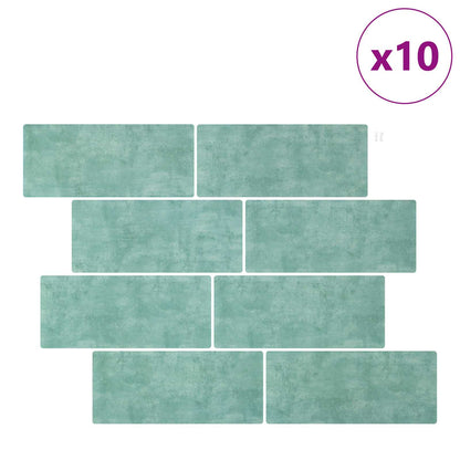 Decorative Stickers 10 pcs Grey Green 29 x 21 cm