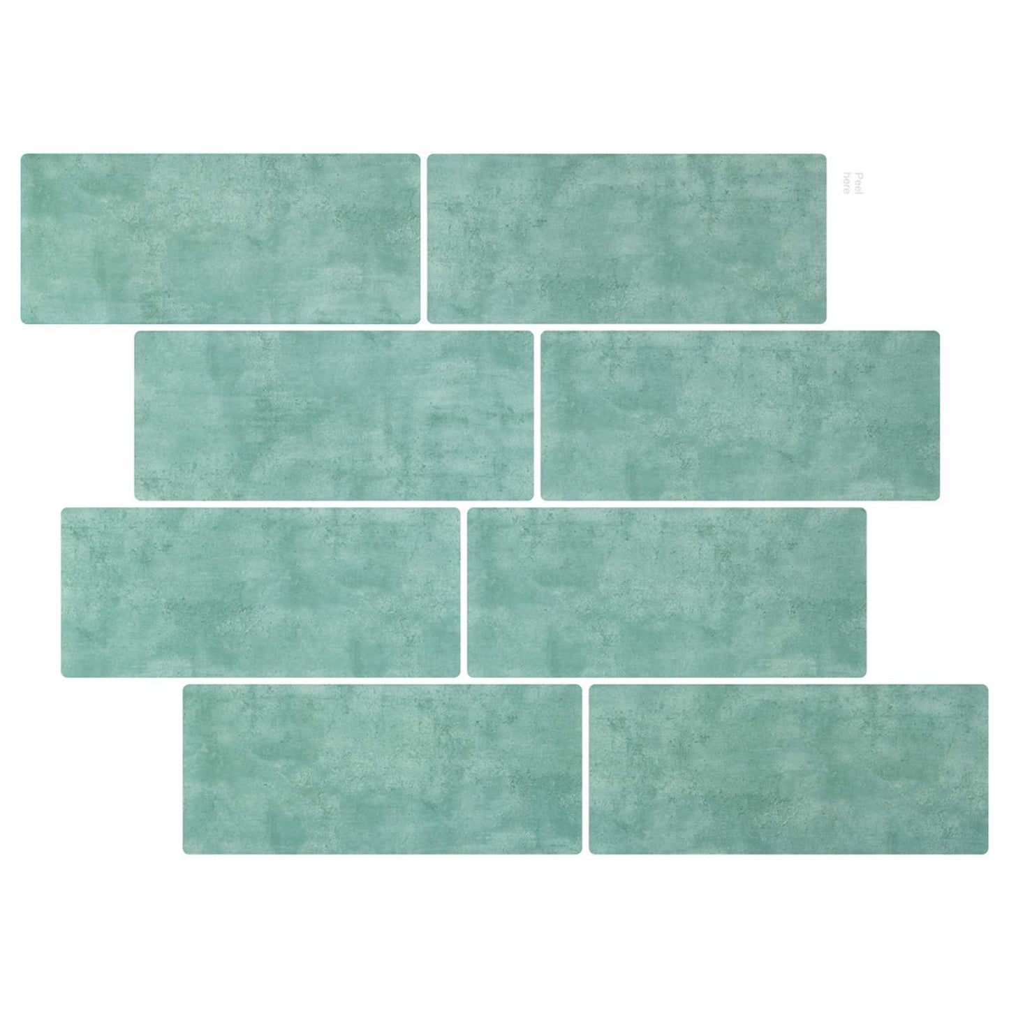 Decorative Stickers 20 pcs Grey Green 29 x 21 cm