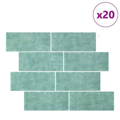 Decorative Stickers 20 pcs Grey Green 29 x 21 cm