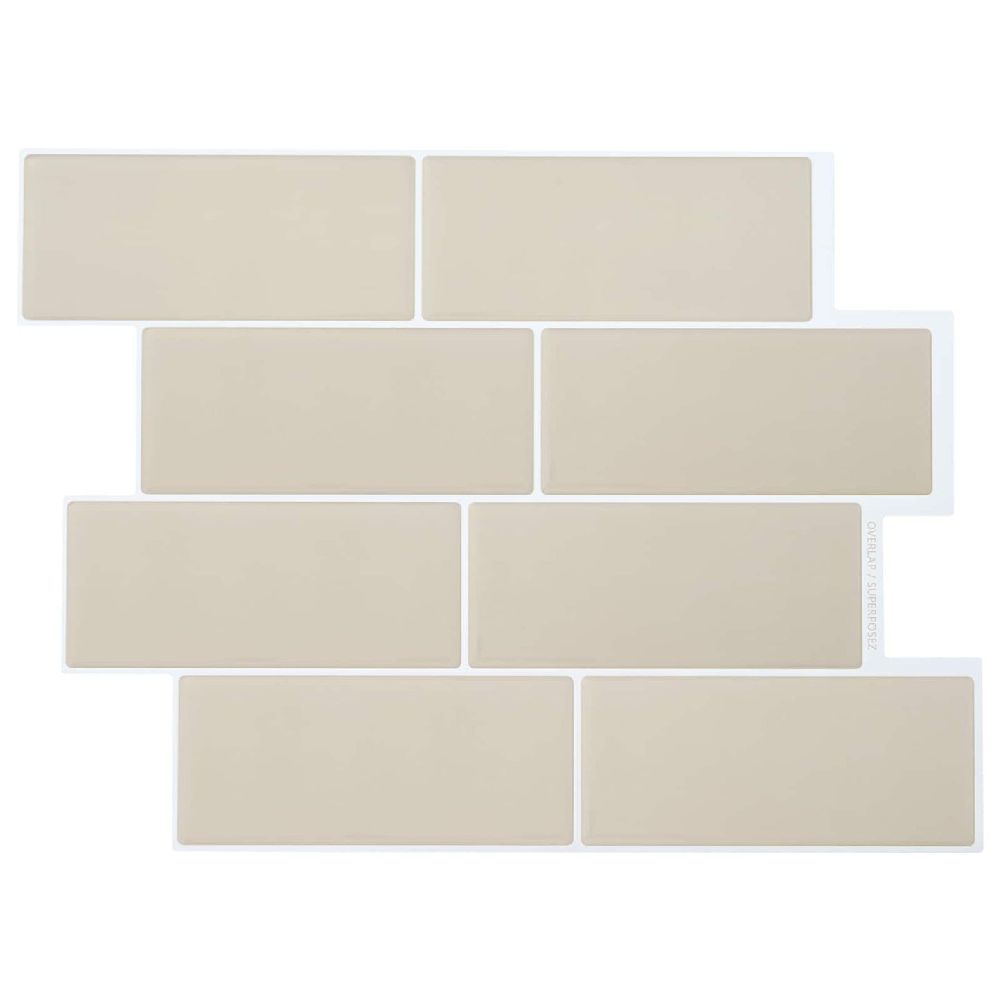 Decorative Stickers 20 pcs Beige 29 x 21 cm