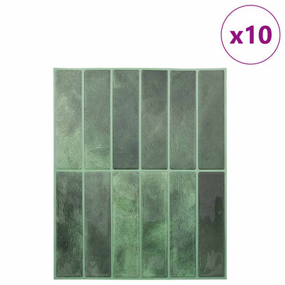 Rectangular Tile 10 pcs Dark Green 29 x 23 x 0.08 cm