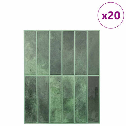 Rectangular Tile 20 pcs Dark Green 29 x 23 x 0.08 cm