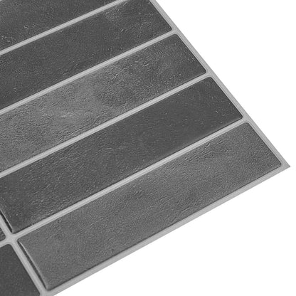 Rectangular Tile 10 pcs Grey 29 x 23 x 0.08 cm