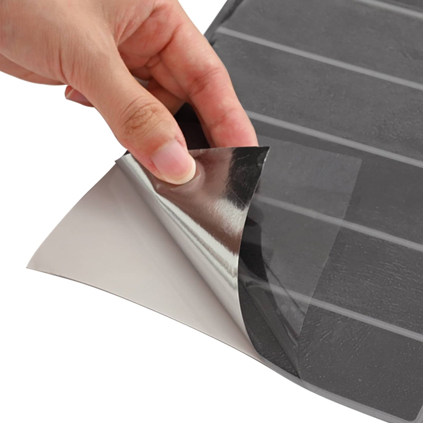 Rectangular Tile 10 pcs Grey 29 x 23 x 0.08 cm