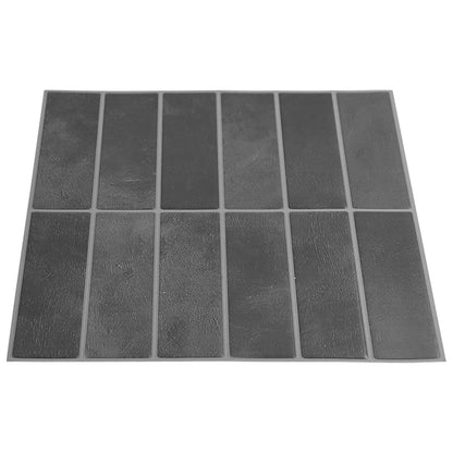 Rectangular Tile 10 pcs Grey 29 x 23 x 0.08 cm