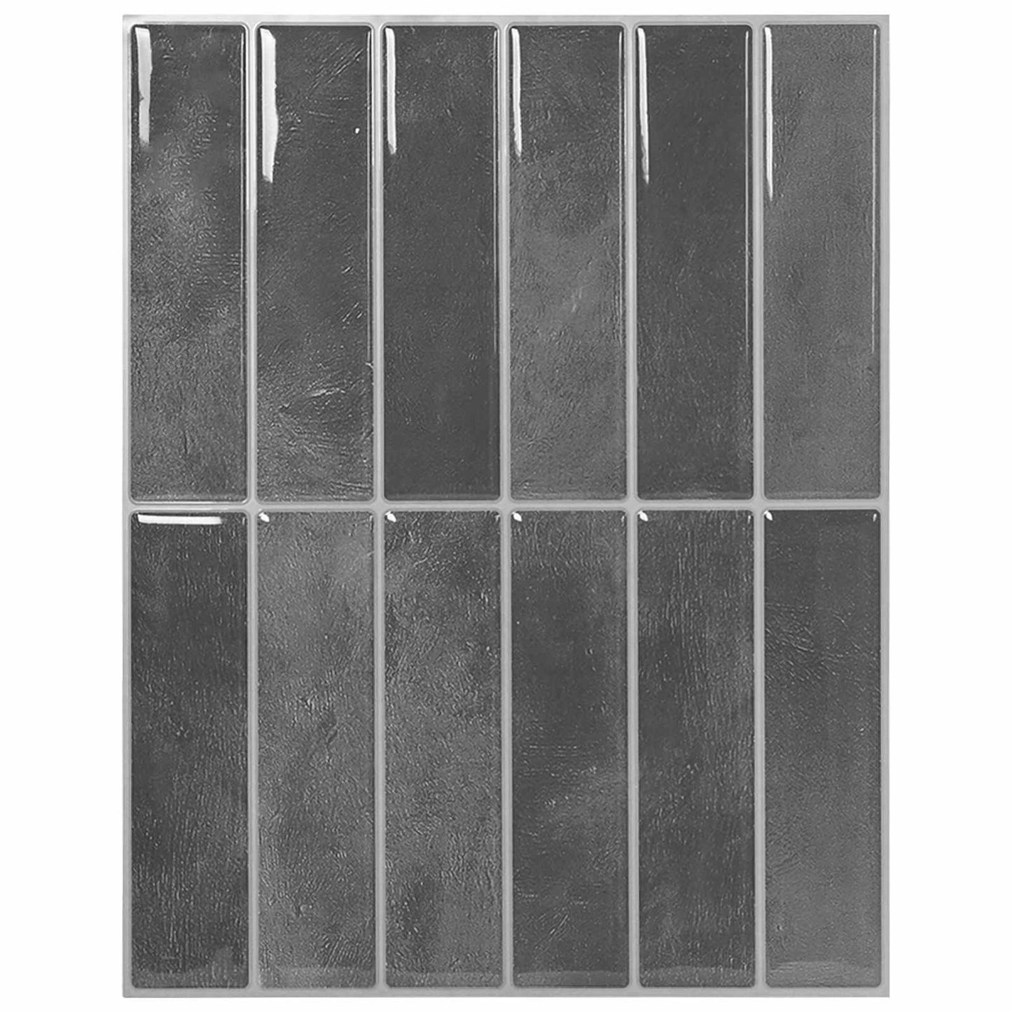 Rectangular Tile 10 pcs Grey 29 x 23 x 0.08 cm
