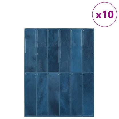 Rectangular Tile 10 pcs Blue 29 x 23 x 0.08 cm