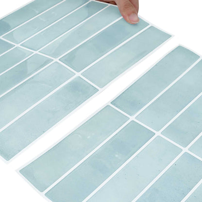 Rectangular Tile 10 pcs Grey Green 29 x 23 x 0.08 cm