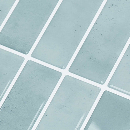 Rectangular Tile 10 pcs Grey Green 29 x 23 x 0.08 cm