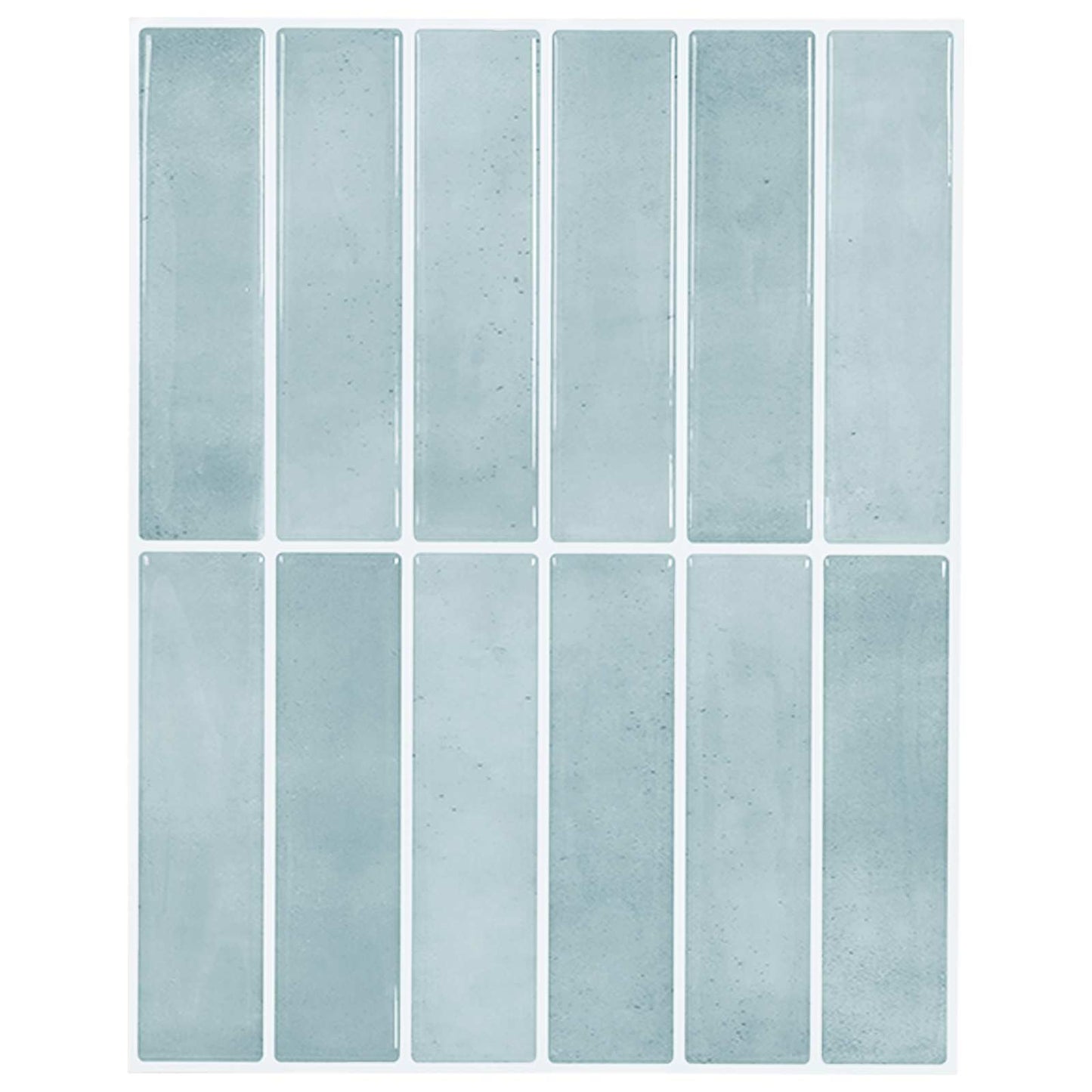 Rectangular Tile 10 pcs Grey Green 29 x 23 x 0.08 cm
