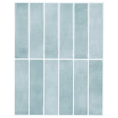 Rectangular Tile 10 pcs Grey Green 29 x 23 x 0.08 cm