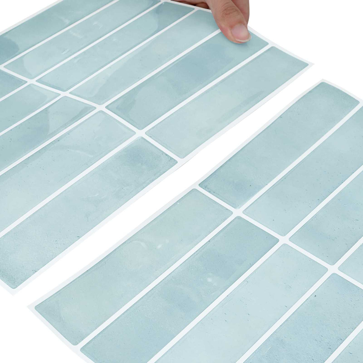 Rectangular Tile 20 pcs Grey Green 29 x 23 x 0.08 cm