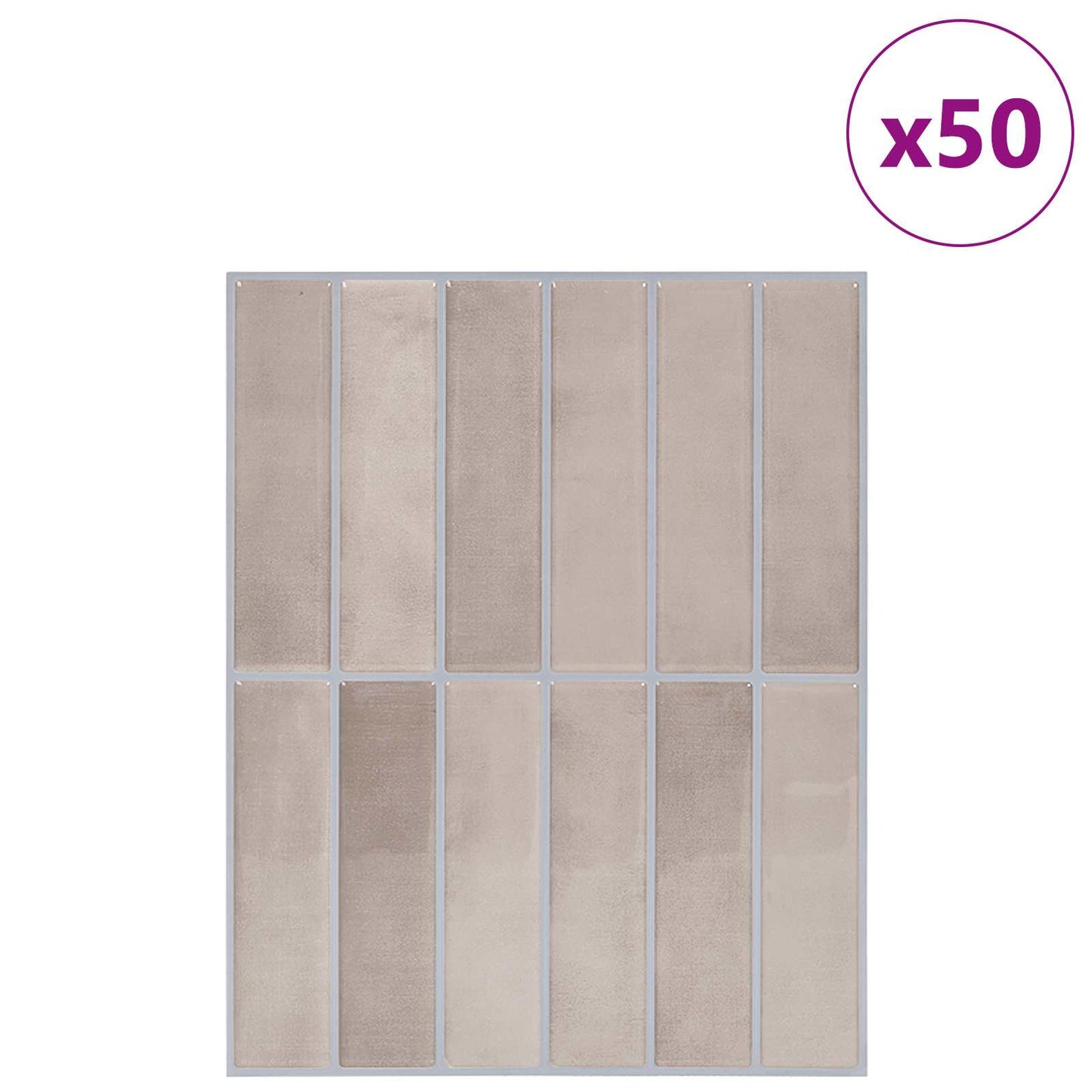 Rectangular Tile 50 pcs Beige Coffee 29 x 23 x 0.08 cm