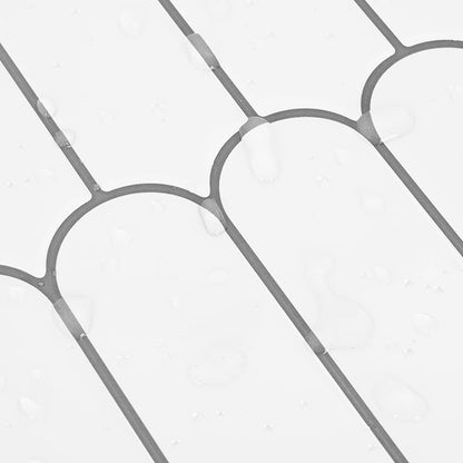 Feather Tile 20 pcs White Grey 30 x 30 cm Polyurethane and PET