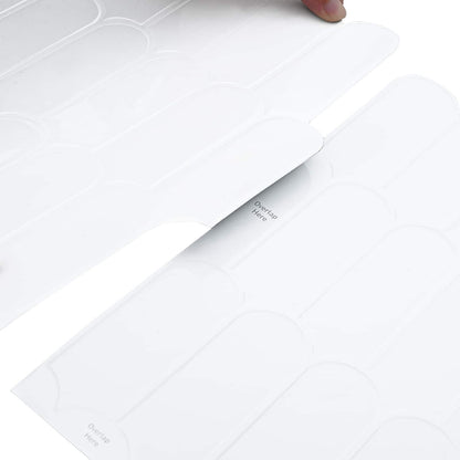 Feather Tile 50 pcs White 30 x 30 cm Polyurethane and PET