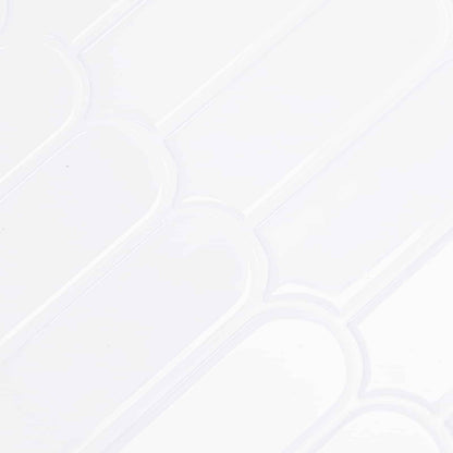Feather Tile 50 pcs White 30 x 30 cm Polyurethane and PET