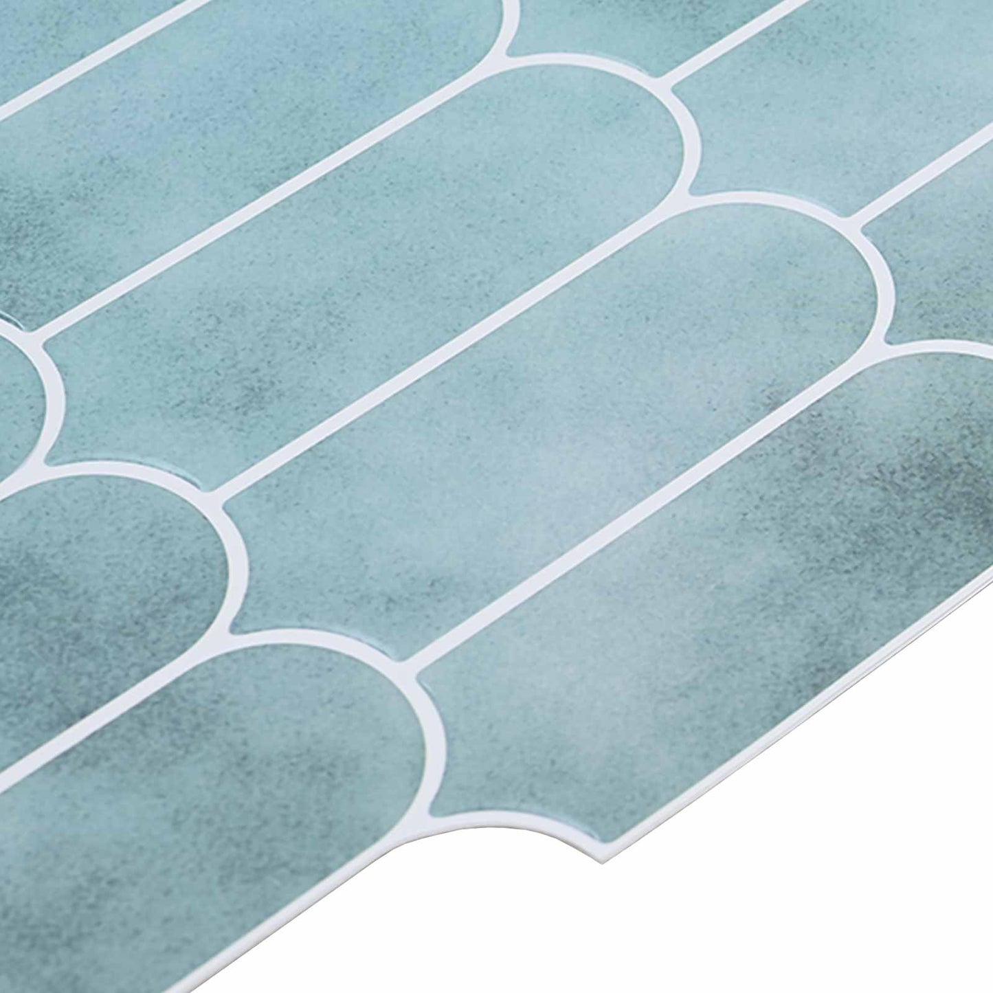 Feather Tile 10 pcs Green 30 x 30 cm Polyurethane and PET