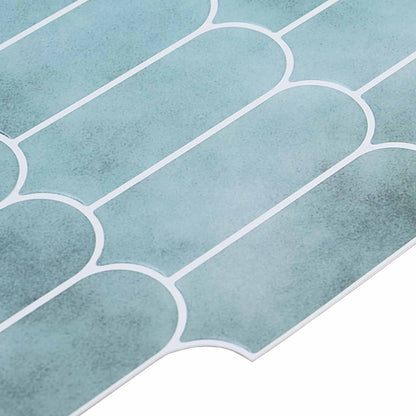 Feather Tile 10 pcs Green 30 x 30 cm Polyurethane and PET
