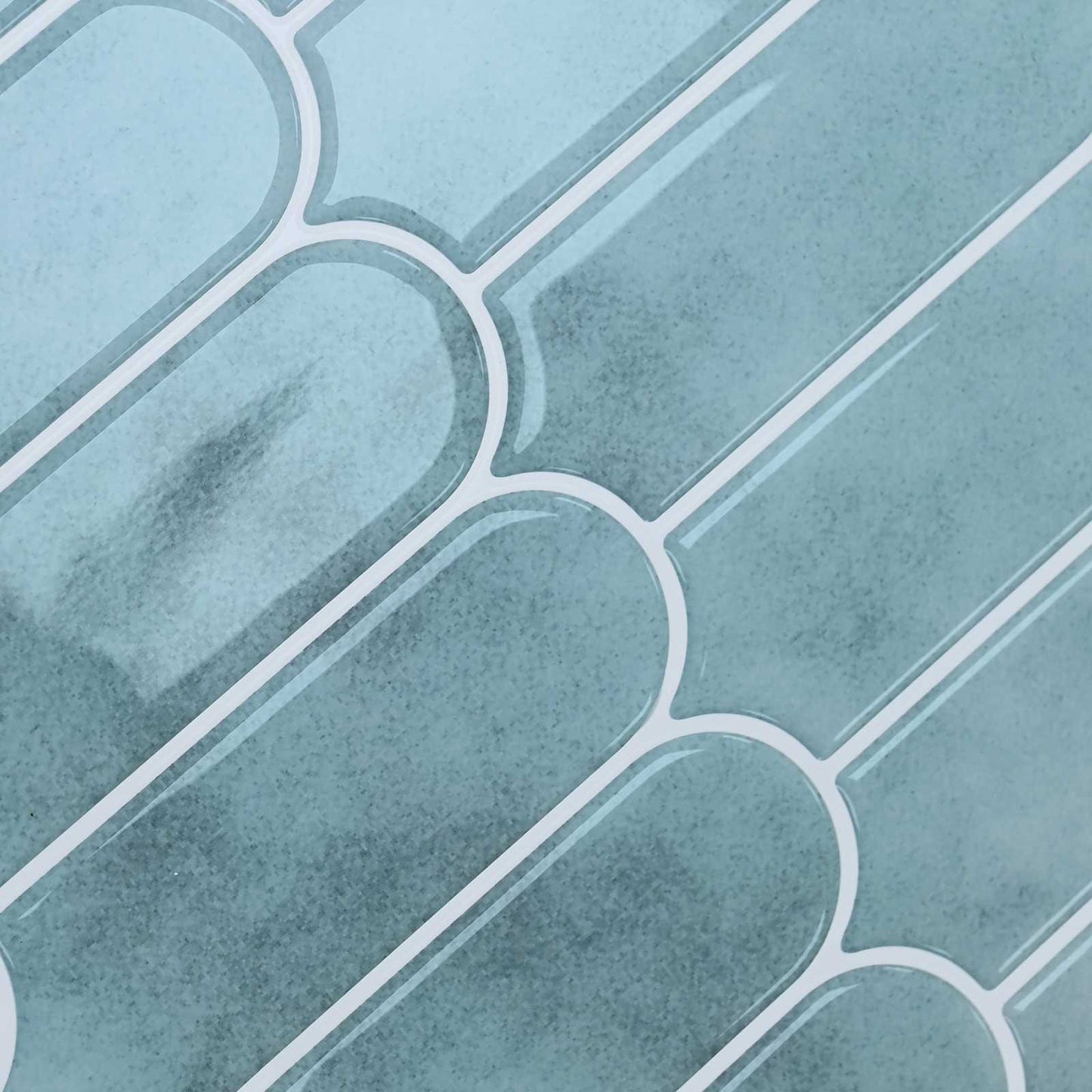 Feather Tile 20 pcs Green 30 x 30 cm Polyurethane and PET