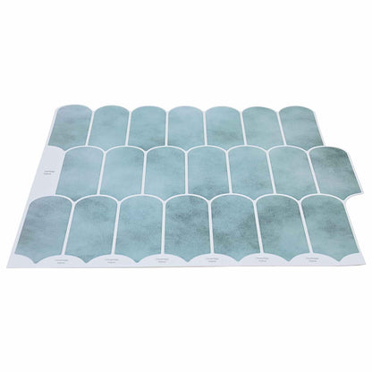 Feather Tile 20 pcs Green 30 x 30 cm Polyurethane and PET