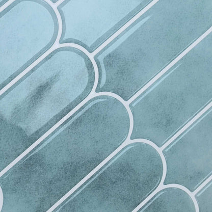 Feather Tile 50 pcs Green 30 x 30 cm Polyurethane and PET