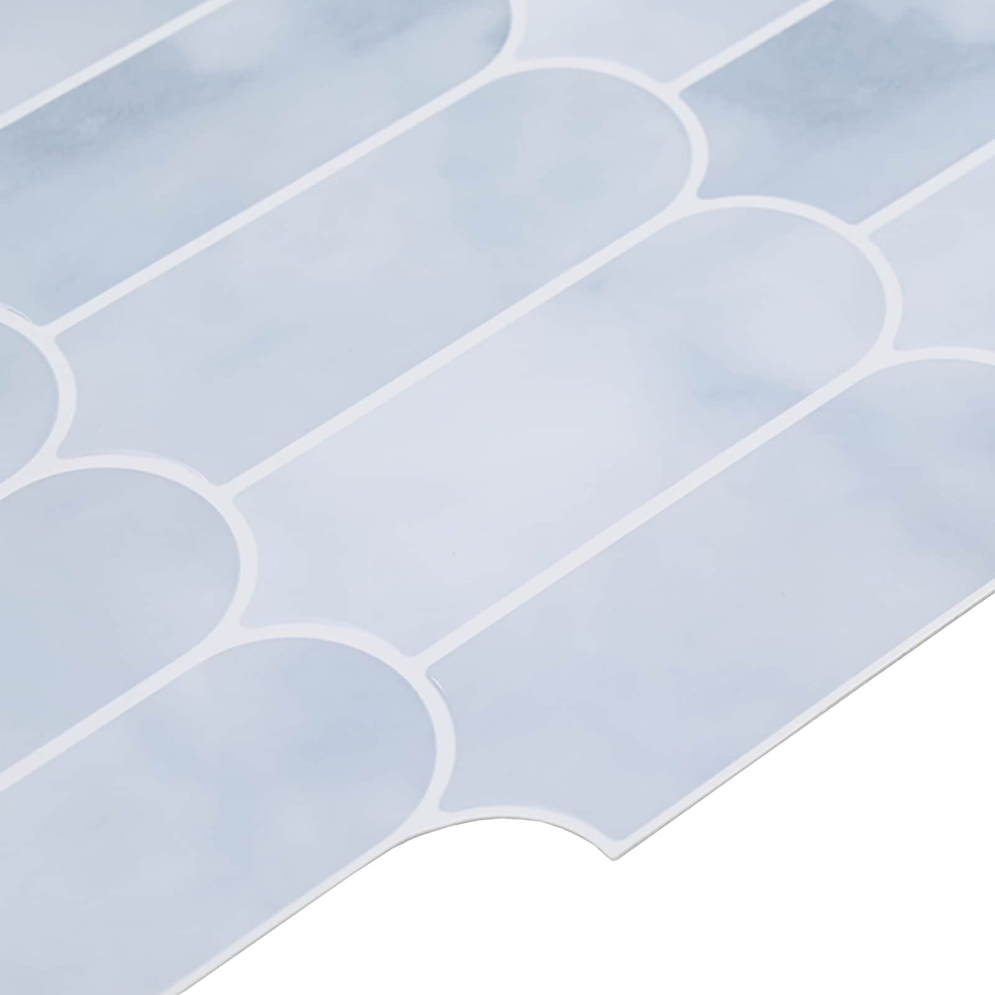 Feather Tile 10 pcs Light Blue 30 x 30 cm Polyurethane and PET