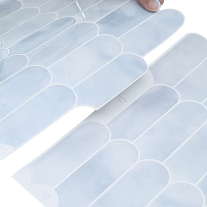 Feather Tile 10 pcs Light Blue 30 x 30 cm Polyurethane and PET