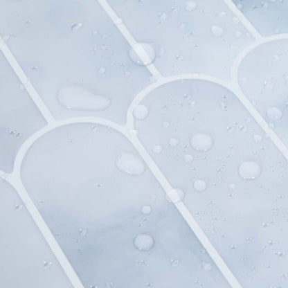 Feather Tile 10 pcs Light Blue 30 x 30 cm Polyurethane and PET