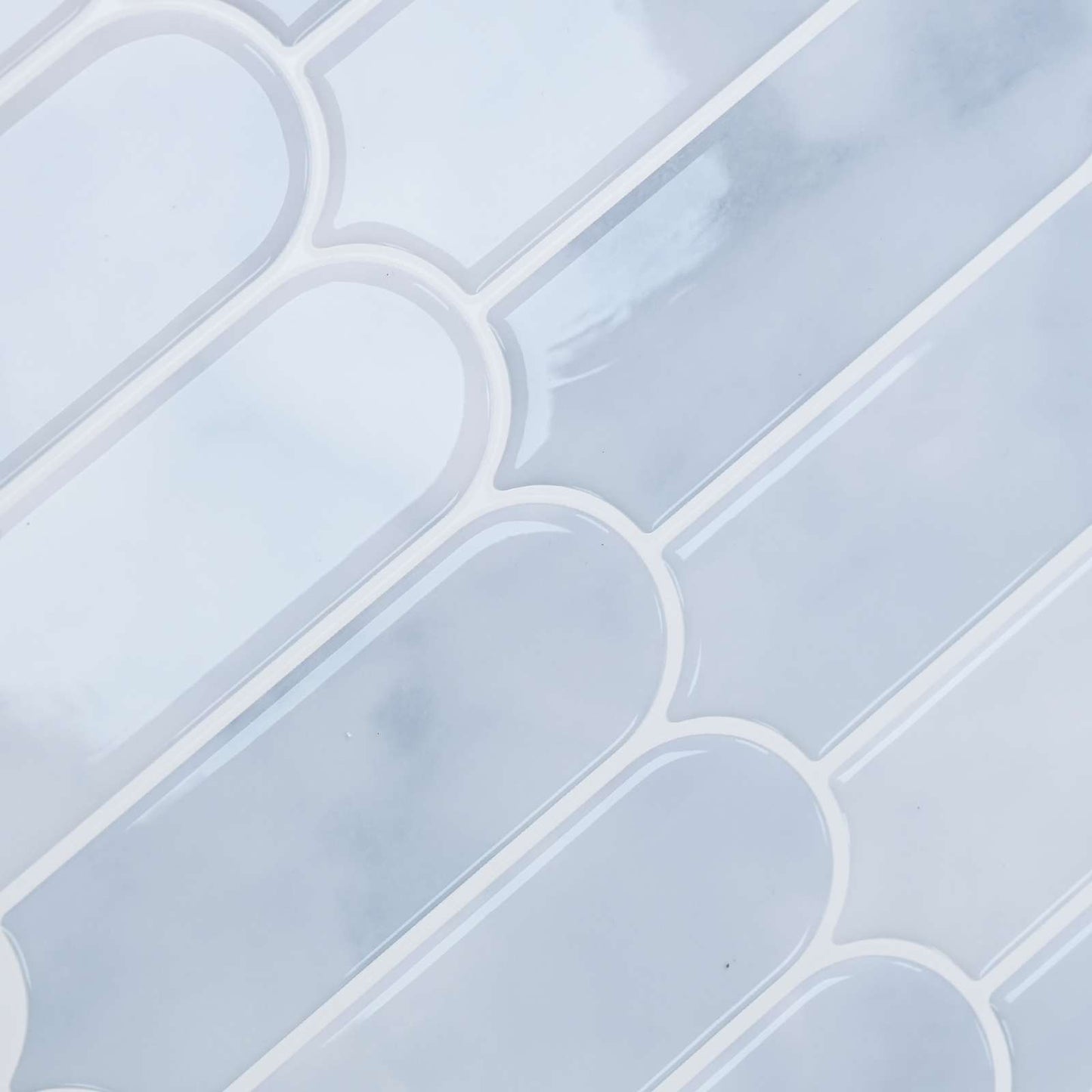 Feather Tile 10 pcs Light Blue 30 x 30 cm Polyurethane and PET