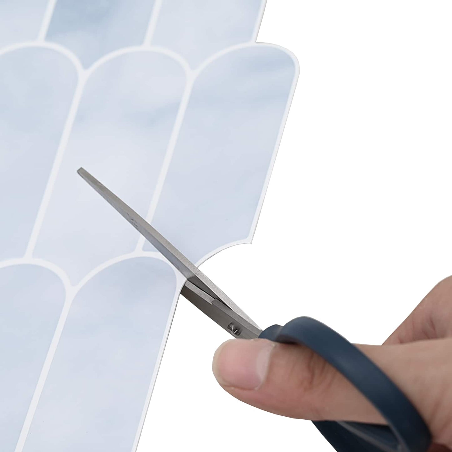 Feather Tile 50 pcs Light Blue 30 x 30 cm Polyurethane and PET