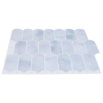 Feather Tile 50 pcs Light Blue 30 x 30 cm Polyurethane and PET