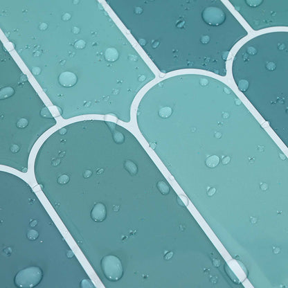Feather Tile 10 pcs Blue 30 x 30 cm Polyurethane and PET