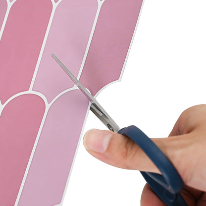 Feather Tile 10 pcs Pink 30 x 30 cm Polyurethane and PET