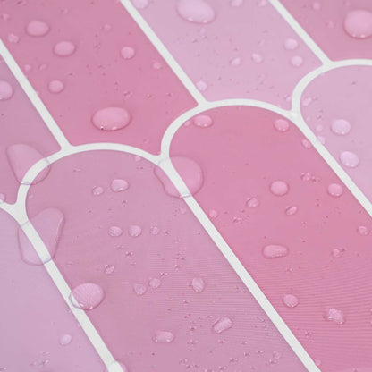 Feather Tile 50 pcs Pink 30 x 30 cm Polyurethane and PET