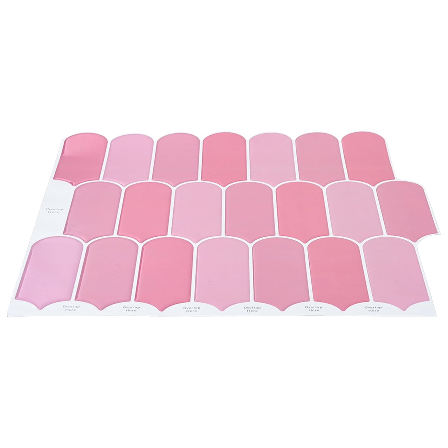 Feather Tile 50 pcs Pink 30 x 30 cm Polyurethane and PET