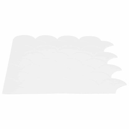Fish Scale Tile 20 pcs White 30 x 30 cm Polyurethane and PET