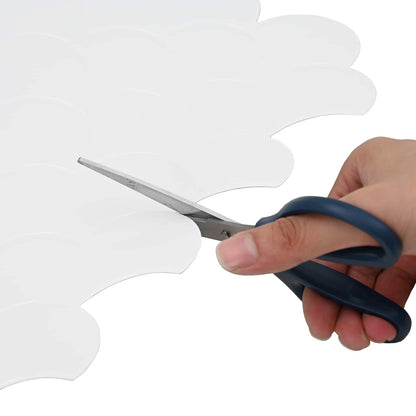 Fish Scale Tile 50 pcs White 30 x 30 cm Polyurethane and PET