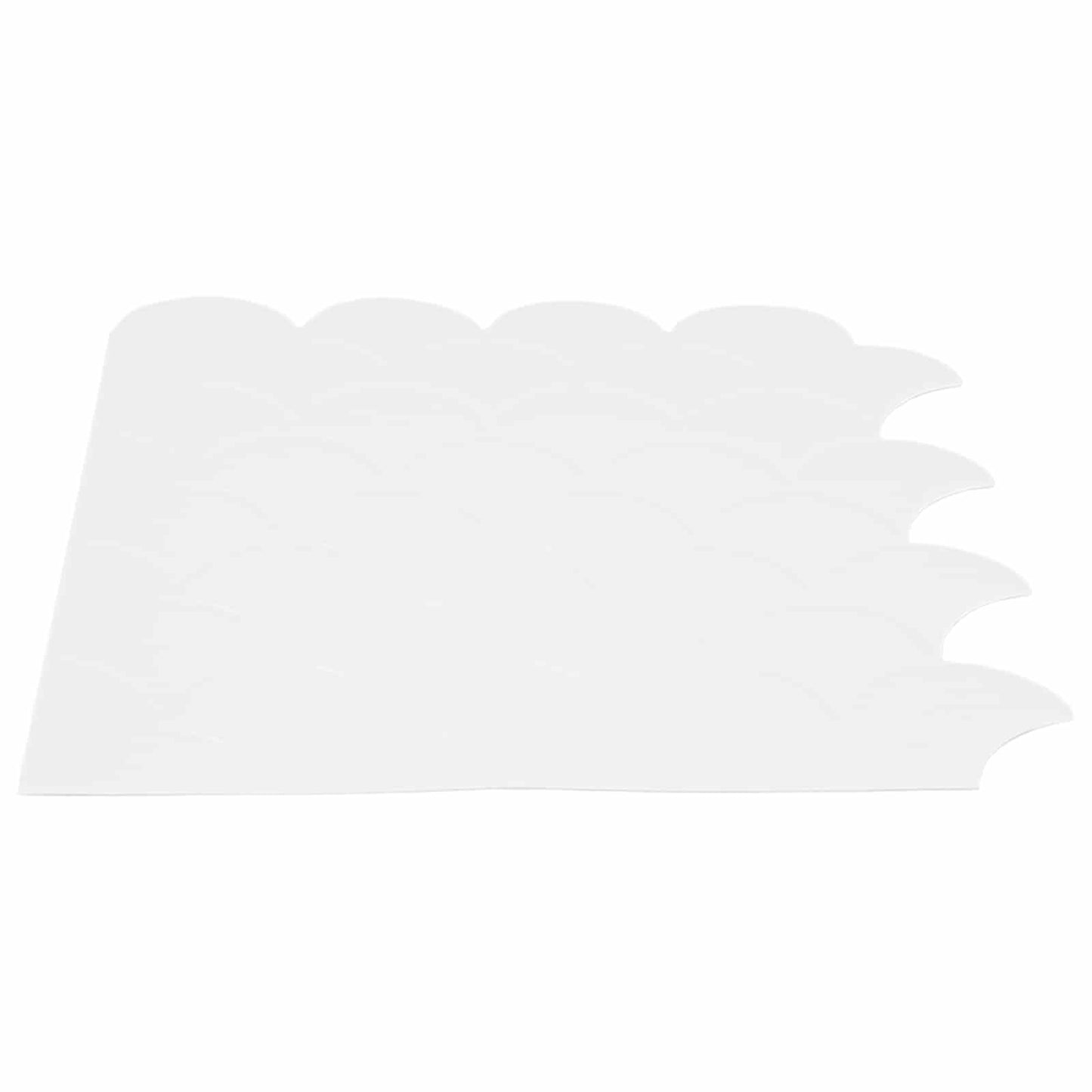 Fish Scale Tile 50 pcs White 30 x 30 cm Polyurethane and PET