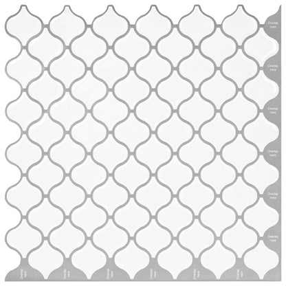 Lanturn Tile 20 pcs White 27 x 27 cm Polyurethane and PET