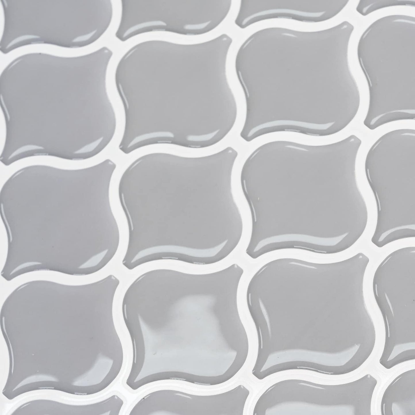 Lanturn Tile 10 pcs Grey 27 x 27 cm Polyurethane and PET
