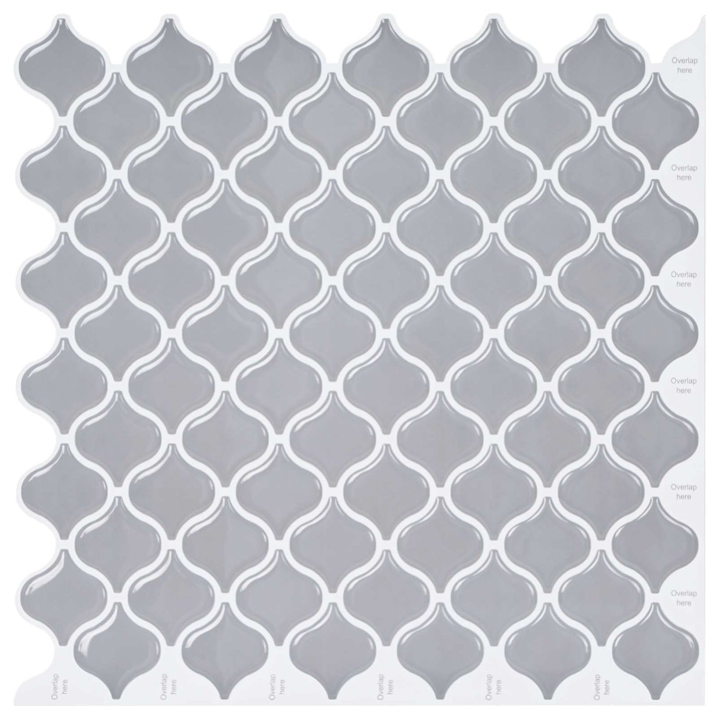 Lanturn Tile 20 pcs Grey 27 x 27 cm Polyurethane and PET