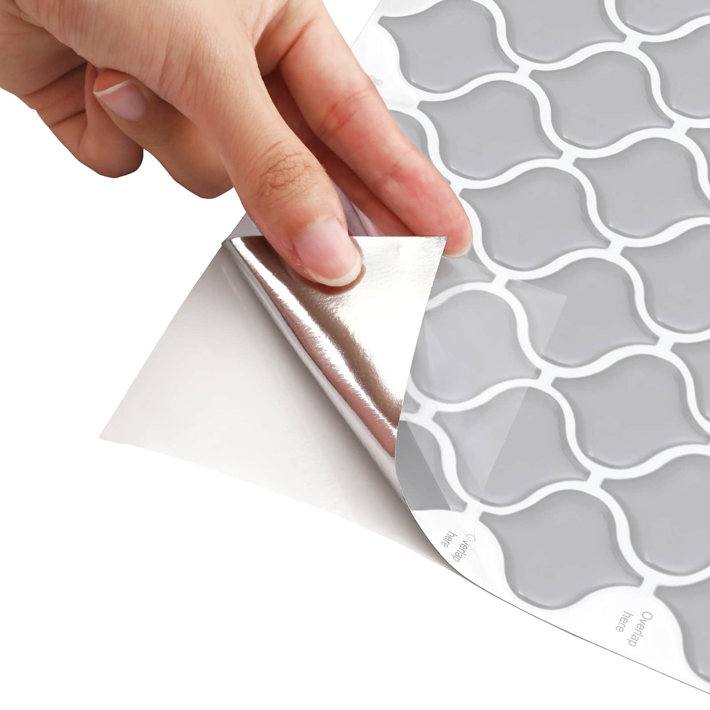 Lanturn Tile 50 pcs Grey 27 x 27 cm Polyurethane and PET