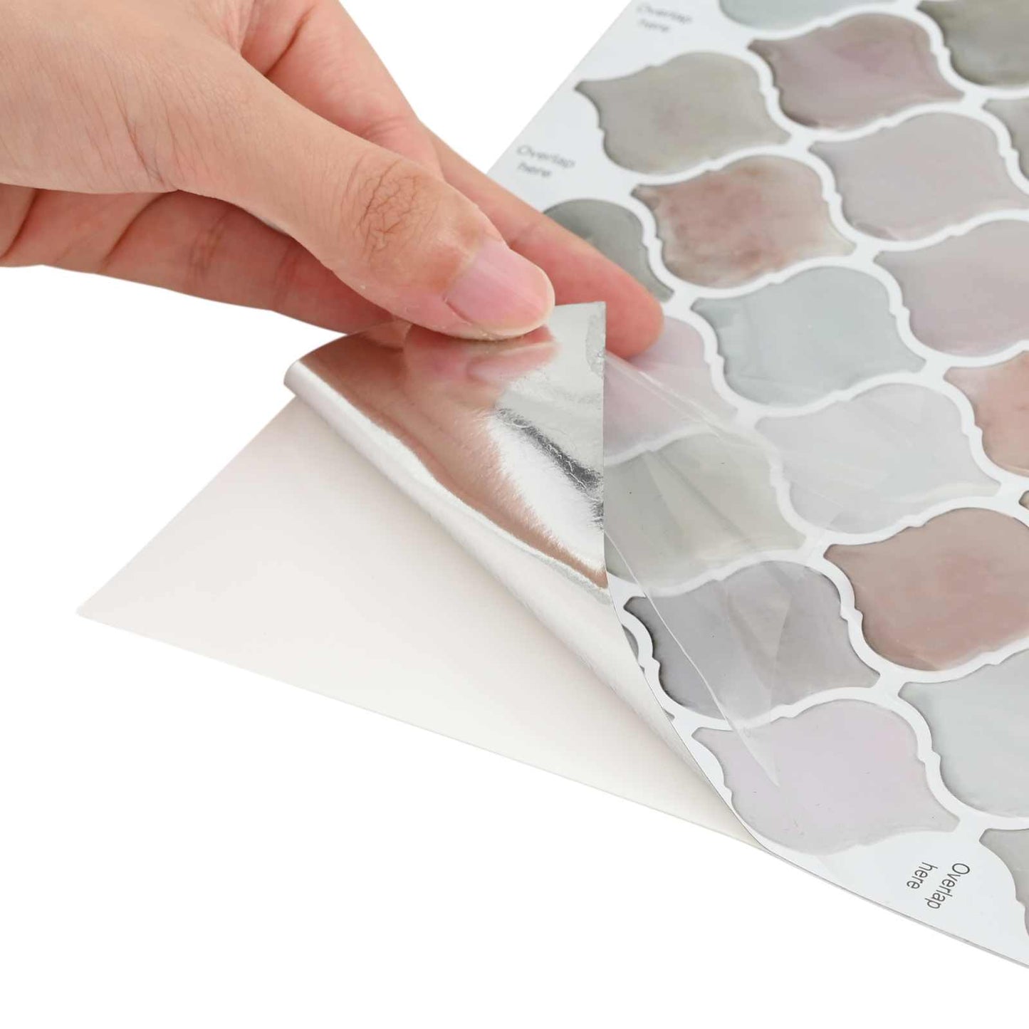 Lanturn Tile 10 pcs Beige 27 x 27 cm Polyurethane and PET