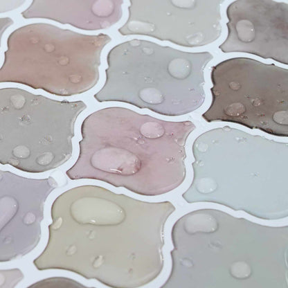 Lanturn Tile 10 pcs Beige 27 x 27 cm Polyurethane and PET