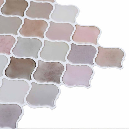 Lanturn Tile 20 pcs Beige 27 x 27 cm Polyurethane and PET