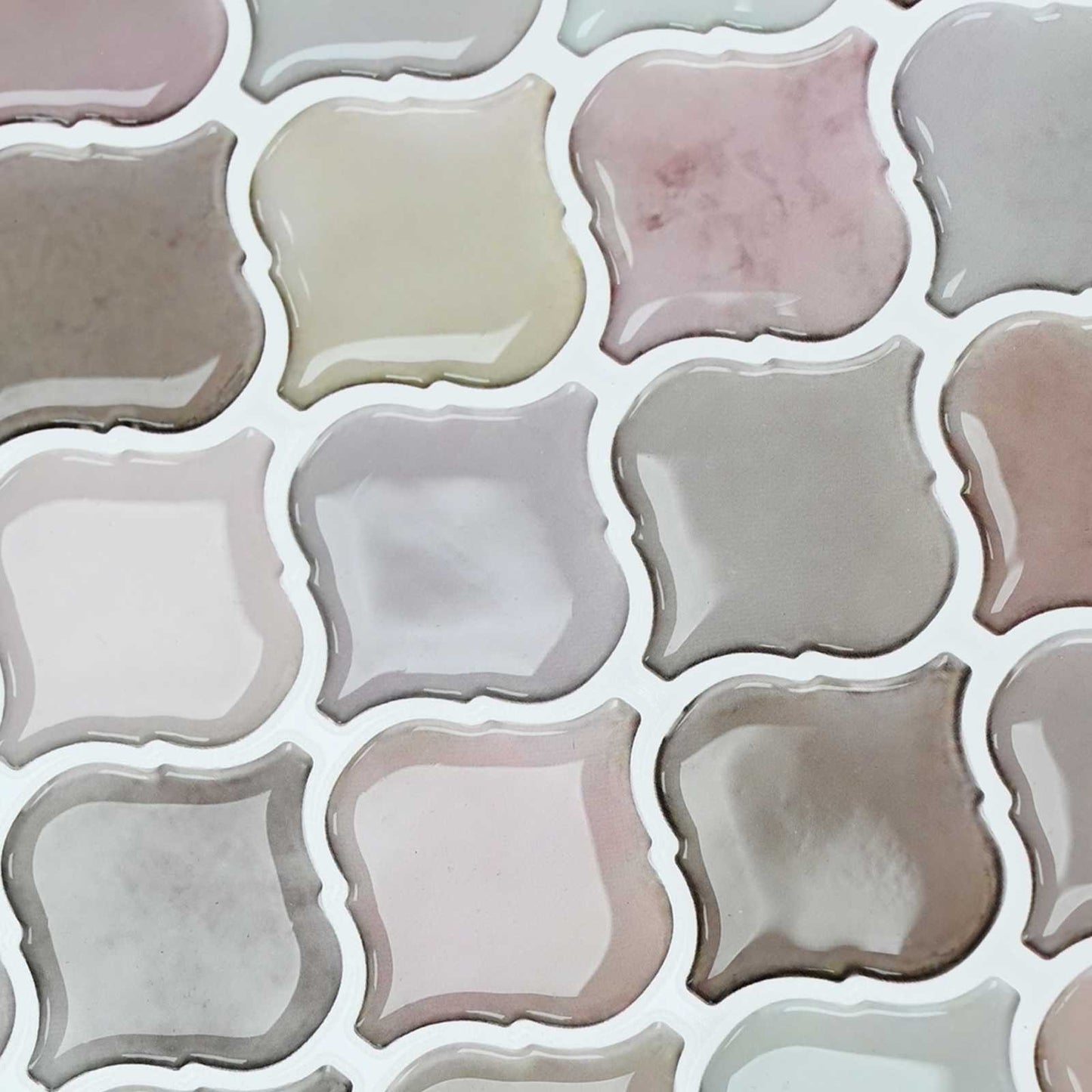 Lanturn Tile 20 pcs Beige 27 x 27 cm Polyurethane and PET
