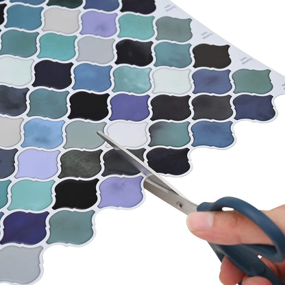 Lanturn Tile 20 pcs Blue Green 27 x 27 cm Polyurethane and PET