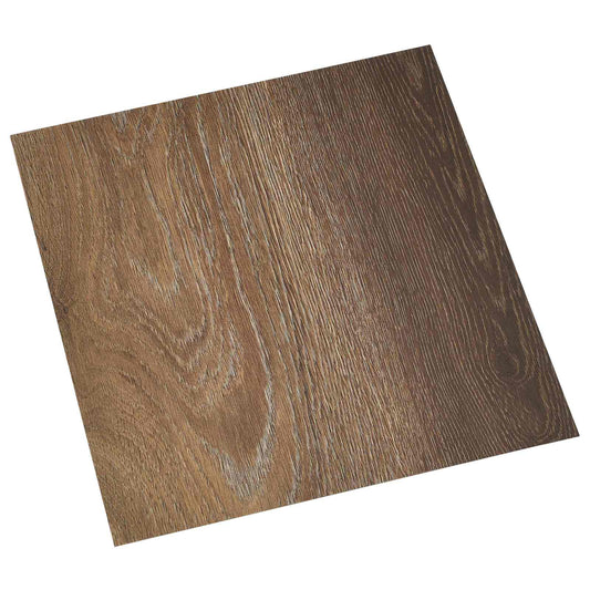 Self-adhesive Flooring Planks Brown 30.5 x 30.5 cm 20 pcs PVC